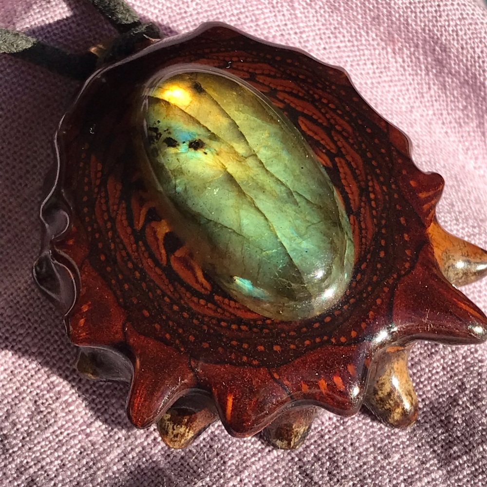 Labradorite Third Eye Pinecone